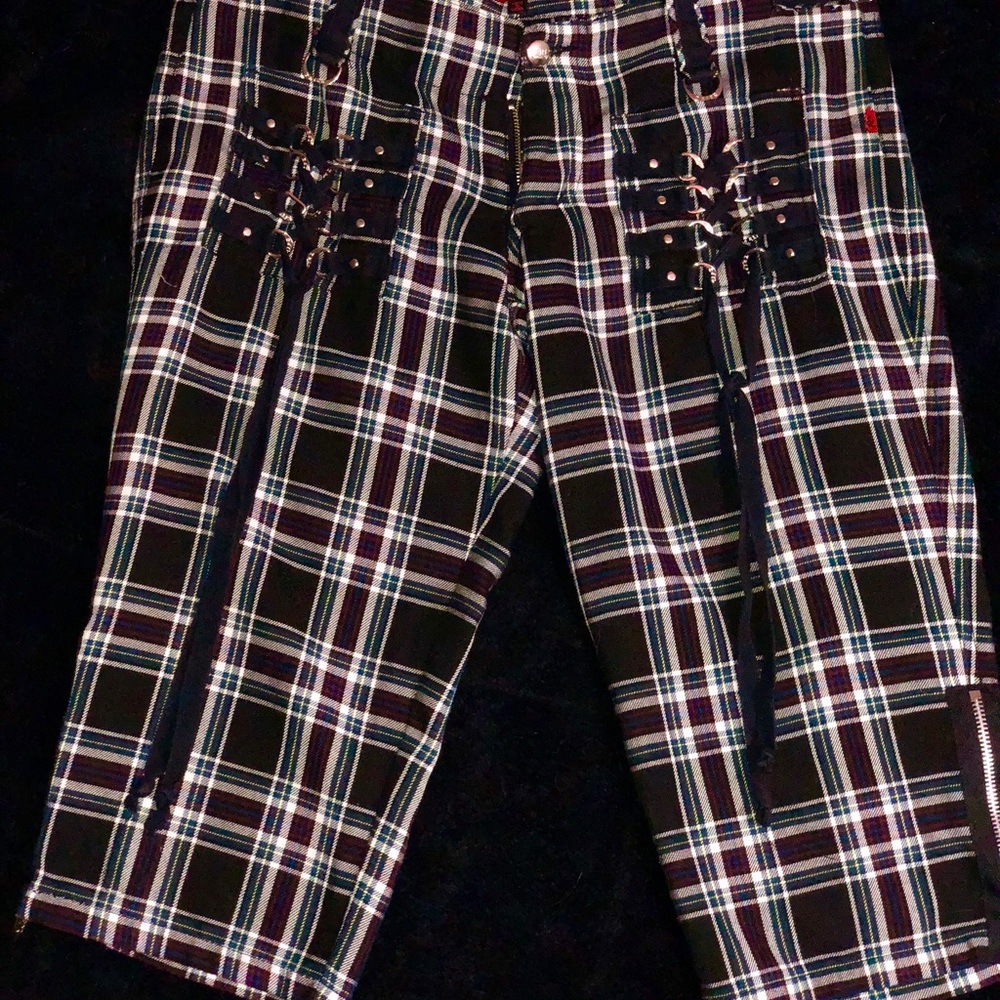 Tripp plaid punk cargo shorts